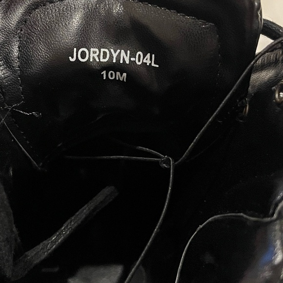 🆕 Aerosoles Women's Black Combat Boots Size 10M Block Heel Lace-Up - Picture 9 of 11